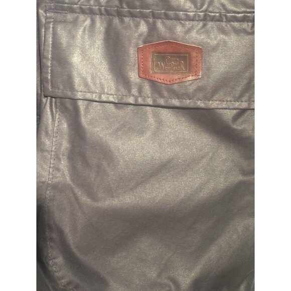 VTG Woolrich Made in USA Waxed Cotton Barn Coat Jacket Womens L Wool Plaid Lined - Picture 3 of 13